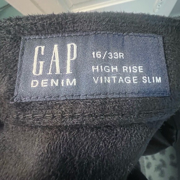 NWT Vegan Leather Gap Vintage Slim Pants - Picture 5 of 6